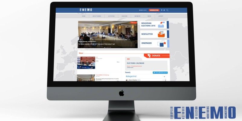 Creation and Development of exclusive designs of ENEMO organization’s website