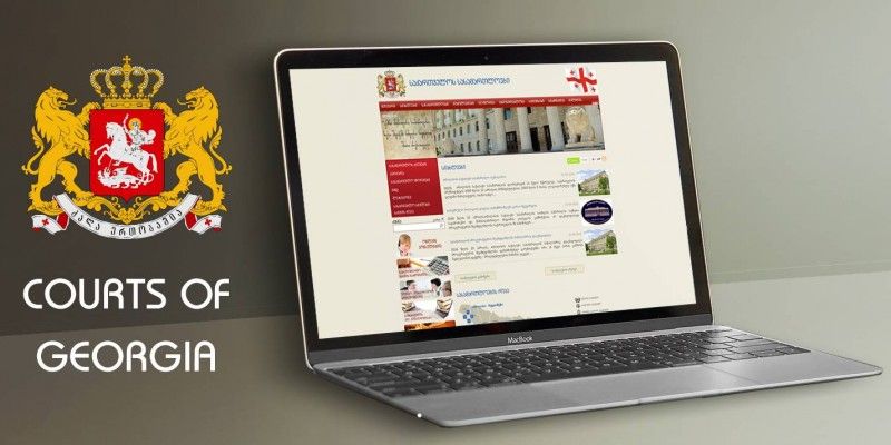 Common Web portal of Courts of Georgia www.court.ge
