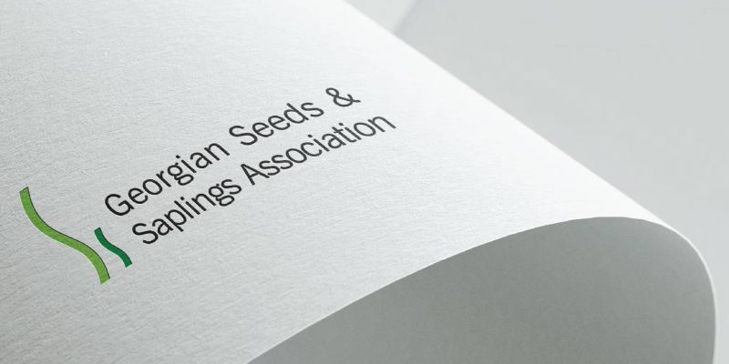 Creation of logo design for Georgian seeds & saplings association