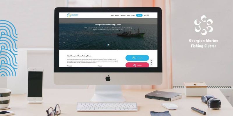 Development of the official website and informational support of the Georgian Marine Fishing Cluster