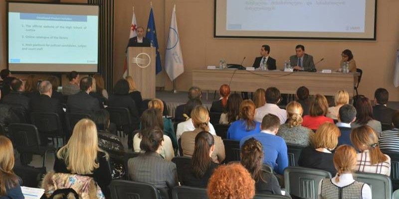 Presentation of the new website and educational web portal of High School of Justice of Georgia