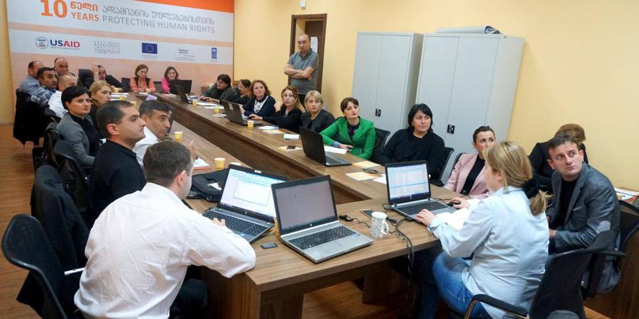 Case Bank's (Juridical case management system) Training Course for Legal Aid Service Staff
