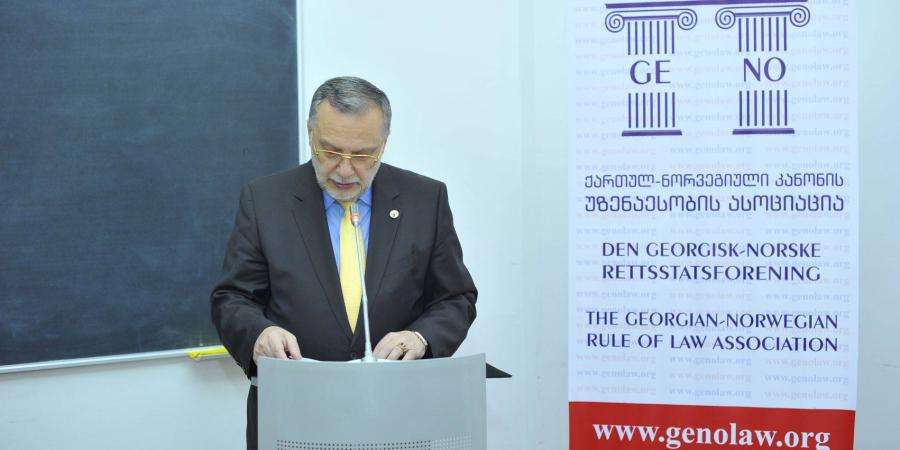 Official presentation  of NGO "Georgian-Norwegian Association of the rule of law"