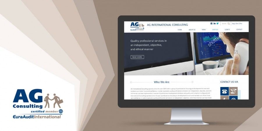 Design and development of AG INTERNATIONAL CONSULTING’s website