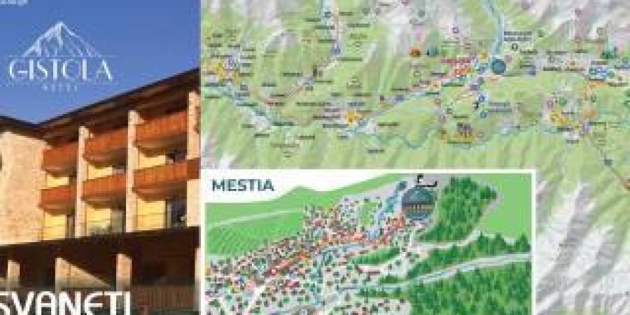 Branded map for "Gistola" hotel