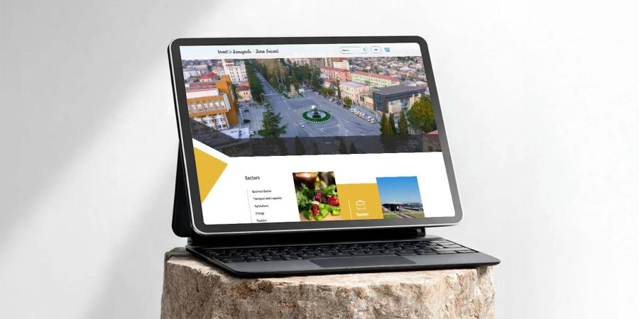 სამეგრელო-ზემო სვანეთის საინვესტიციო პორტალის დიზაინი და დეველოპმენტი